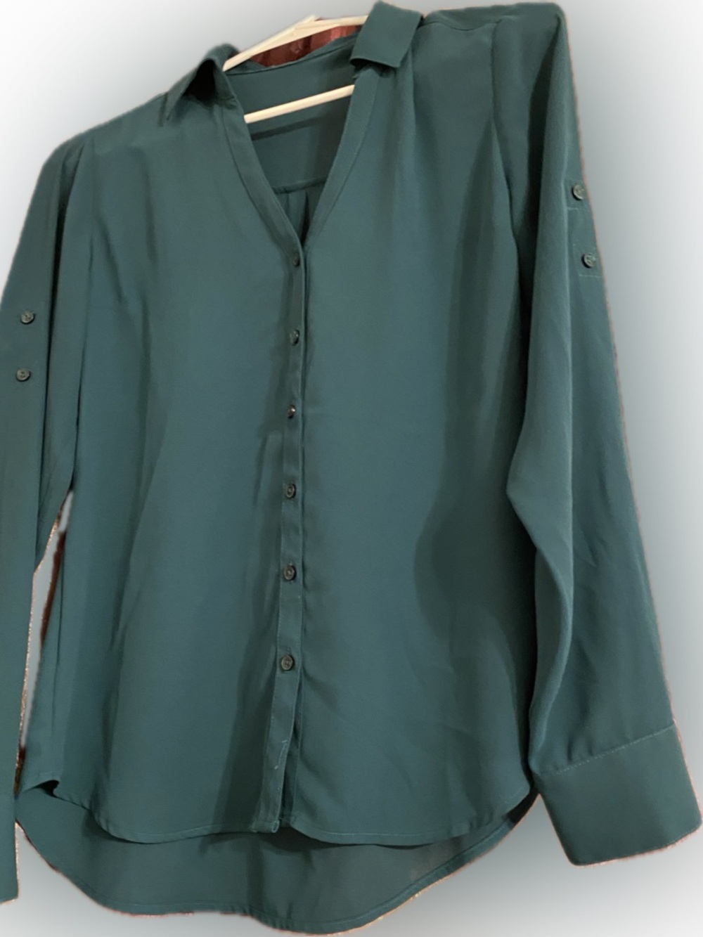 Teal Button-Down Shirt